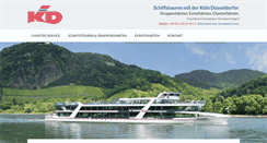 Desktop Screenshot of kd-rheinschiffahrt.de